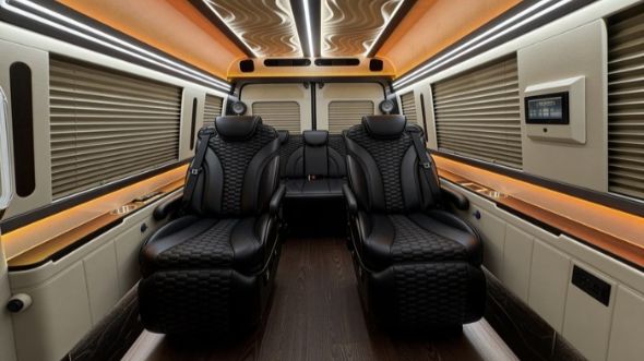 8 passenger sprinter van interior pasadena