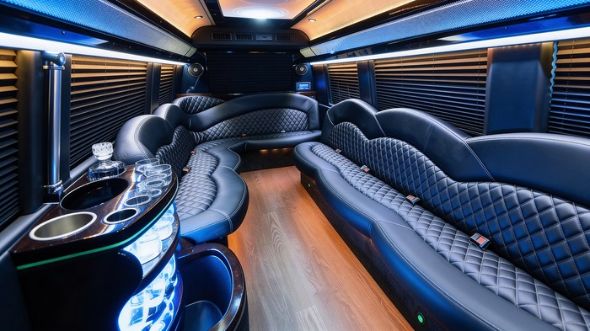 san bernardino sprinter limousine interior