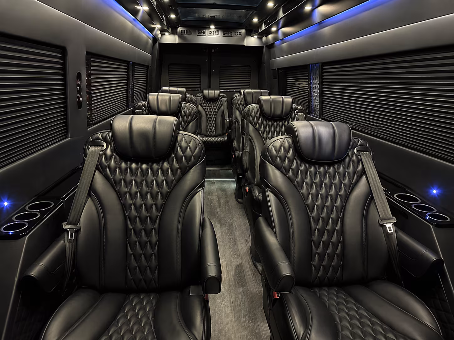 san bernardino 8 passenger sprinter van inside