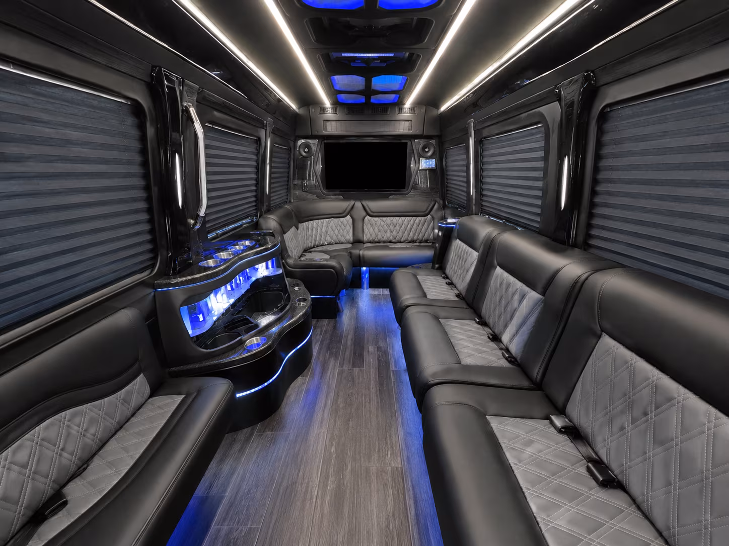 san bernardino sprinter limousine interior